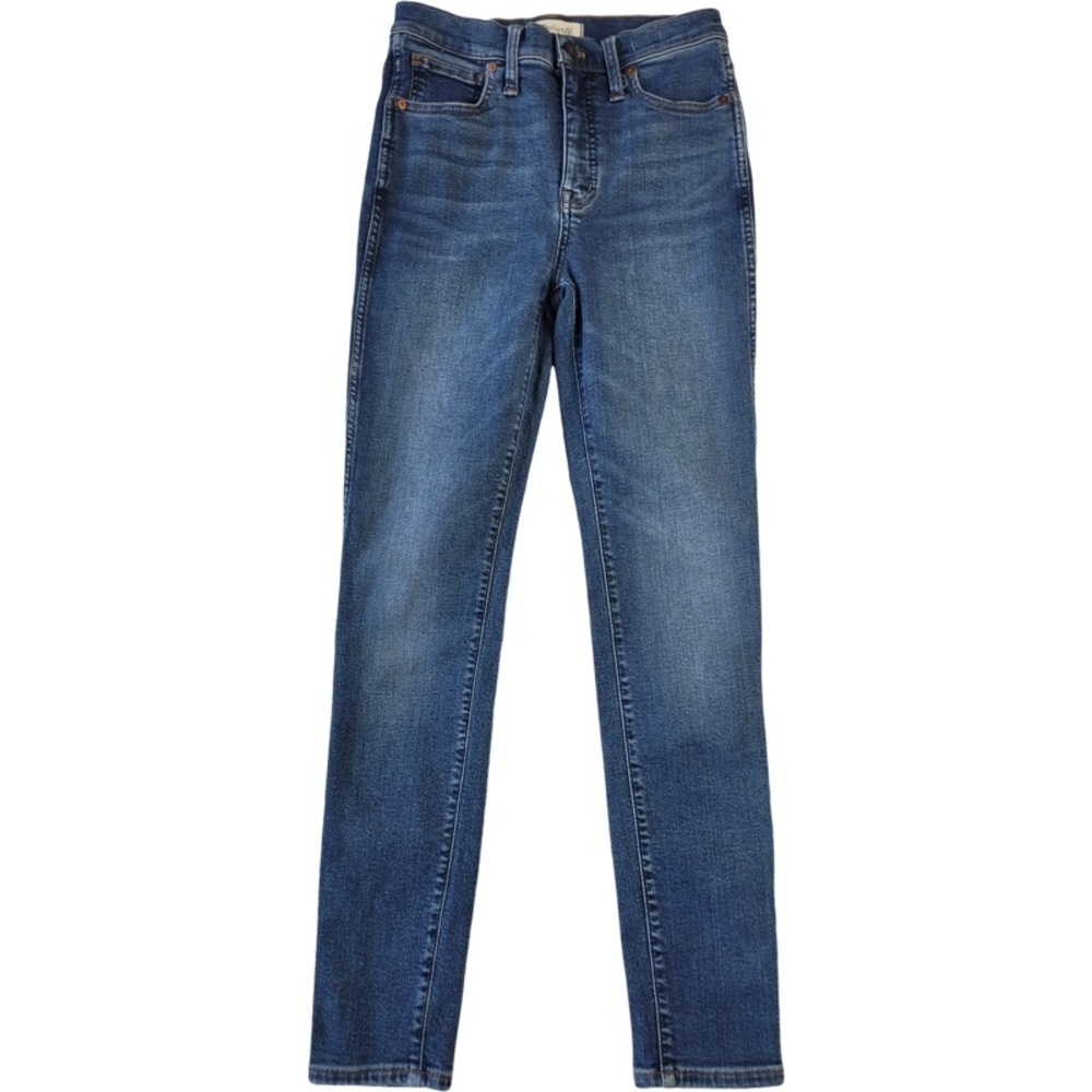 ✅ Madewell dark blue 10” high rise skinny jeans size 27